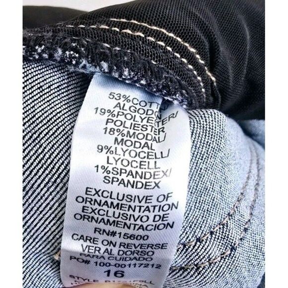 Democracy Absolution Denim High Rise Ankle Length Skinny Jeans Plus Size 16 - Picture 8 of 9